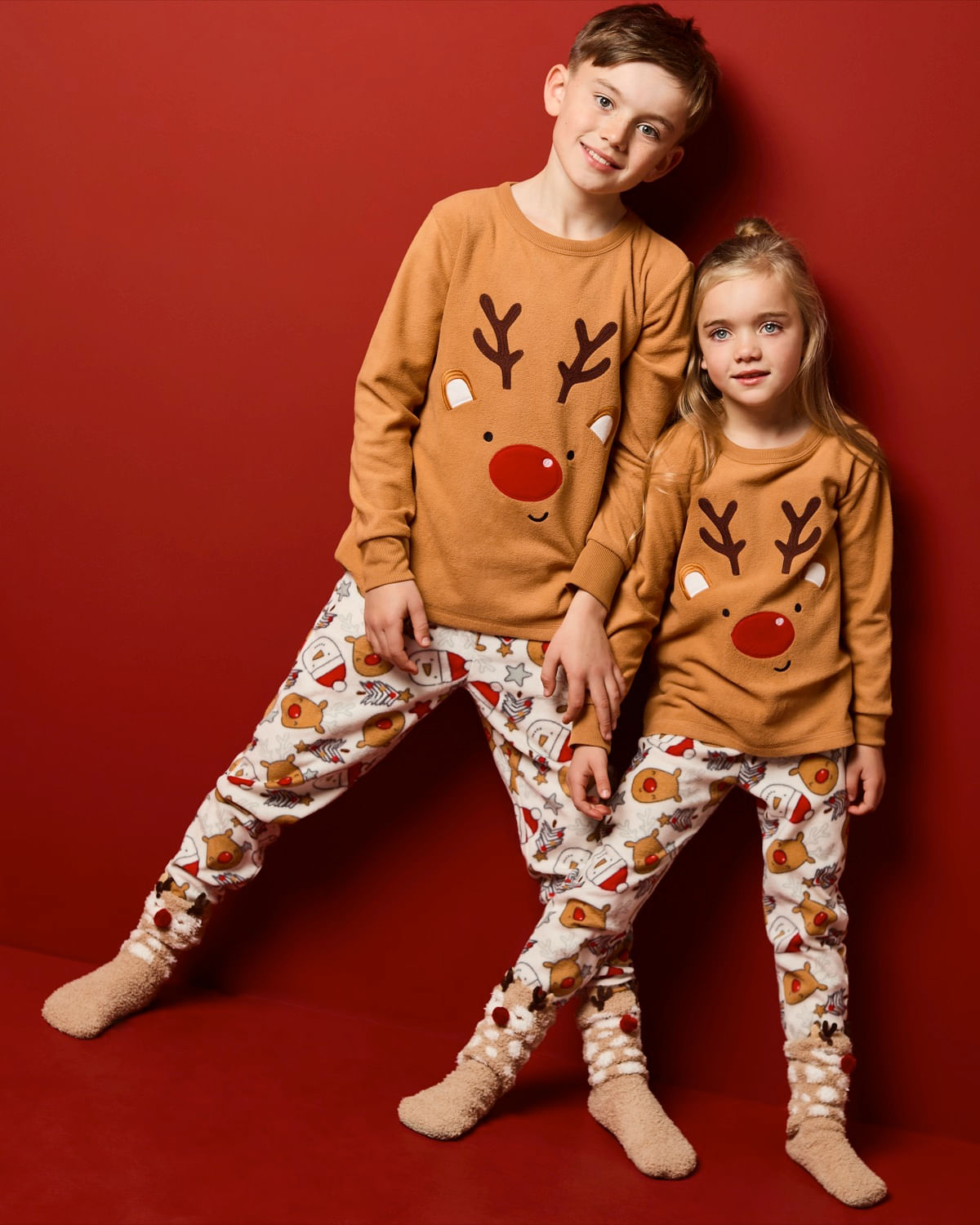 Christmas Fleece Pyjama Set (2-14 Years) Dunnes Stores