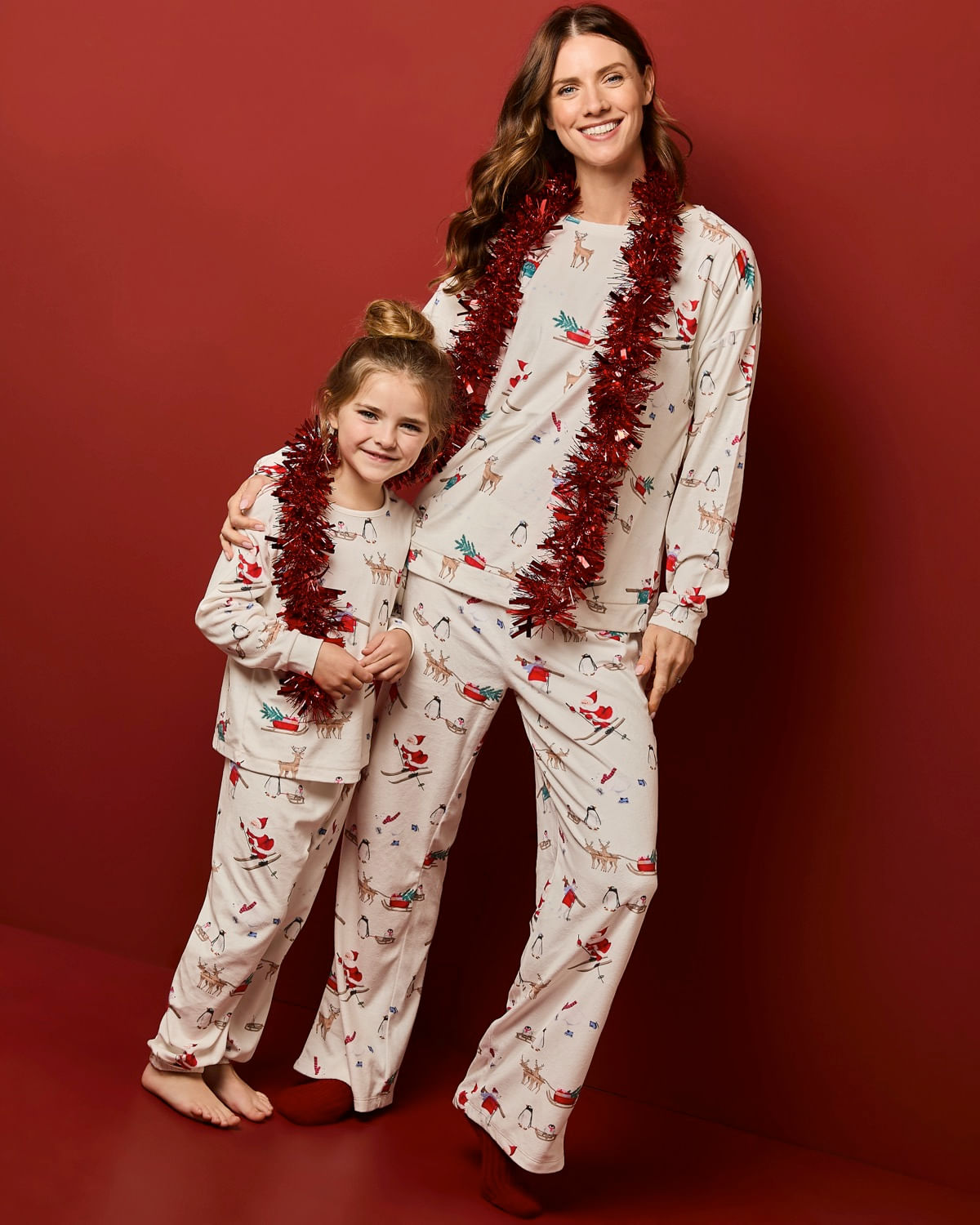 Velour Family Christmas Pyjama Set Dunnes Stores