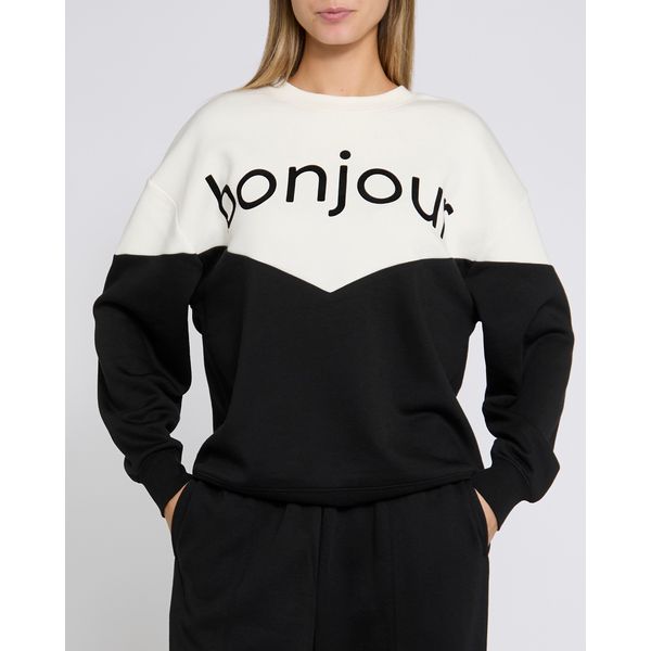 Slogan Crew Neck Sweatshirt