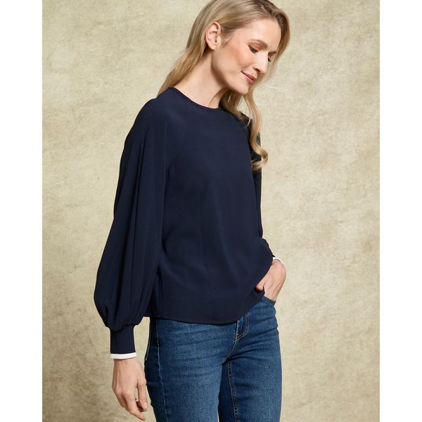 Paul Costelloe Living Studio Navy Tammy Top