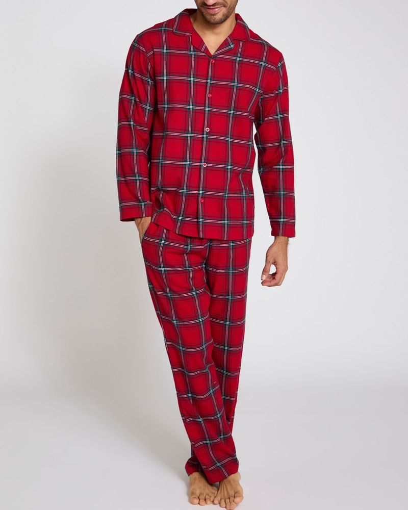 Family Check Revere Adult Pyjama Set Dunnes Stores
