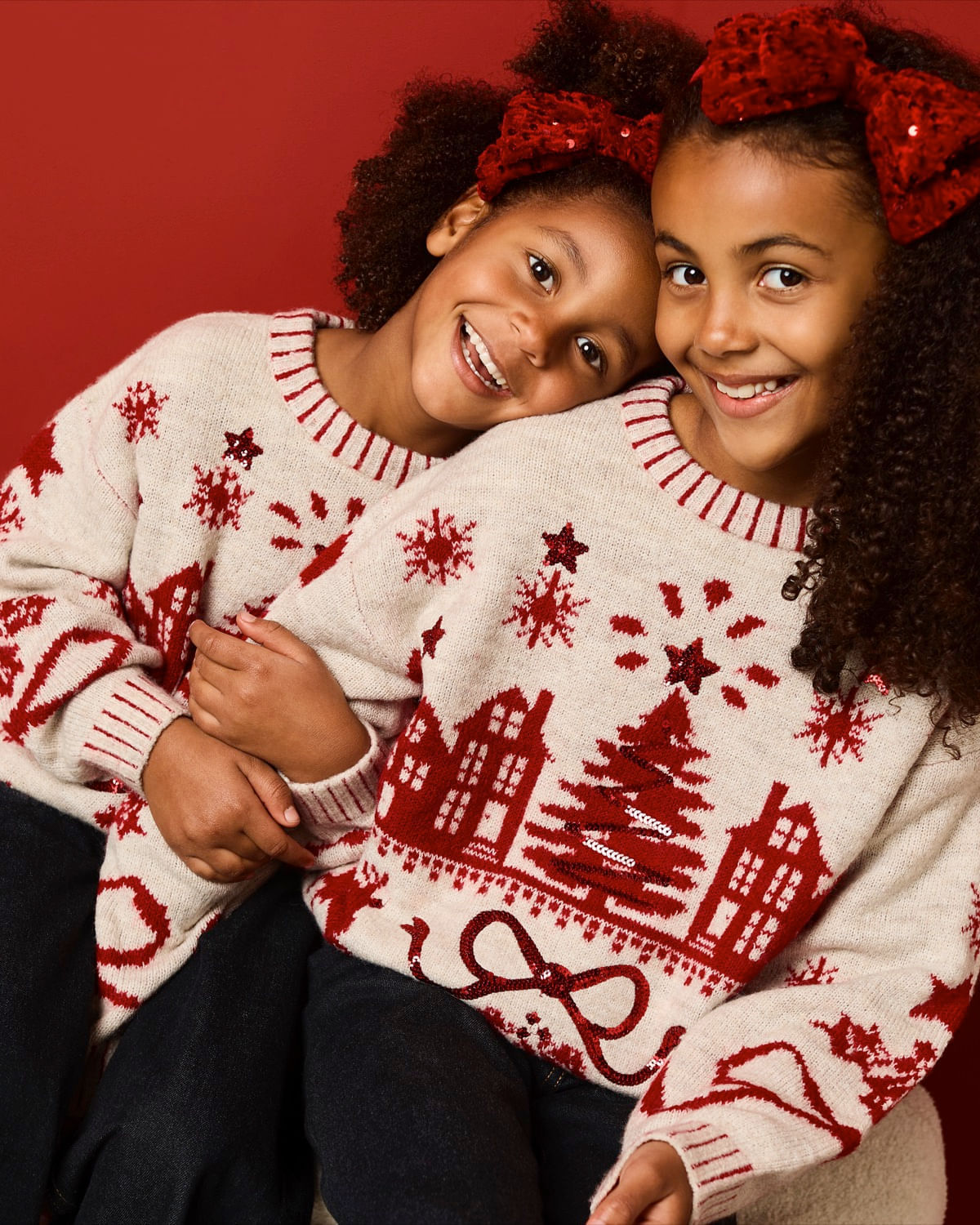 Family Girl's Christmas Jumper (2-14 Years) Dunnes Stores