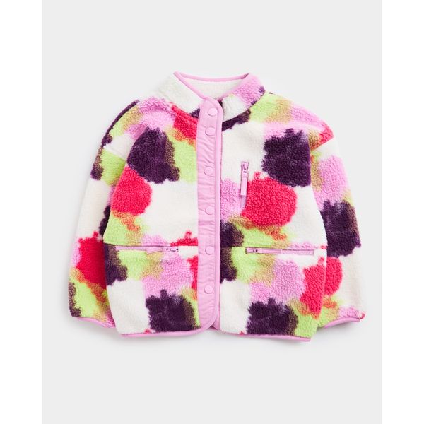 Print Button Through Fleece (2-14 Years)