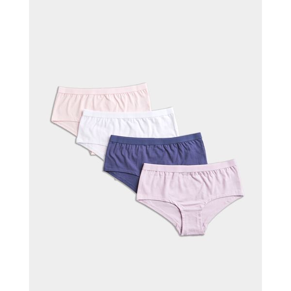 Girls Cotton Rich Shorts - Pack Of 4 (2-14 Years)
