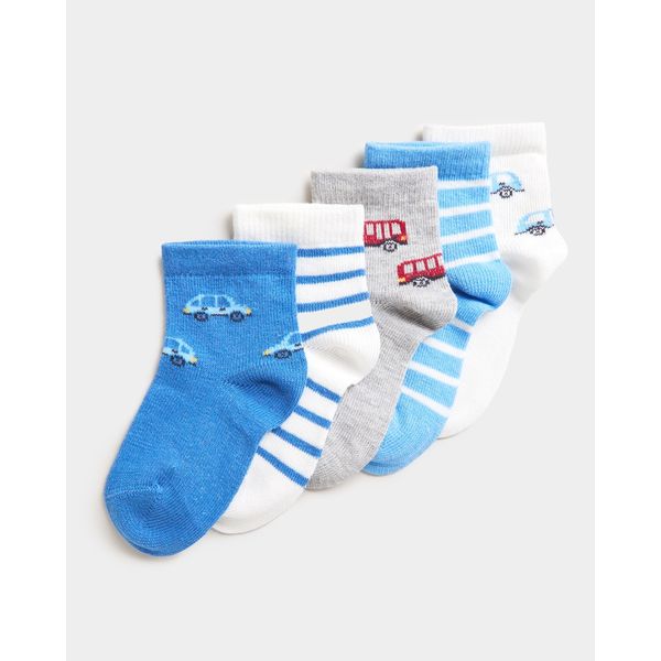 Baby Boys Design Socks - Pack Of 5