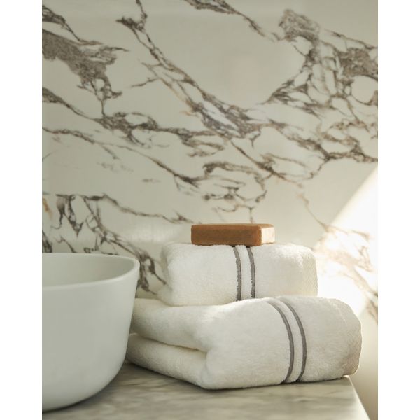 Francis Brennan the Collection Grey Stripe Towel