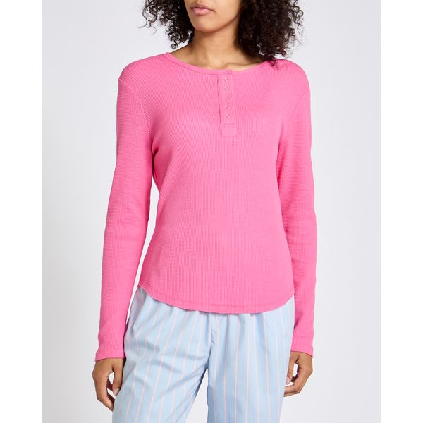 Waffle Long-Sleeved Pyjama Top