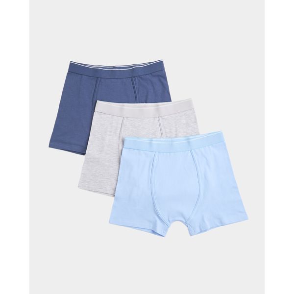 Boys Jersey Trunks - Pack Of 3 (2-14 Years)