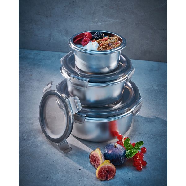 Neven Maguire Stainless Steel Round Storage Box With Lid