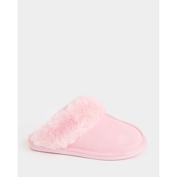 Suede Mule Slippers