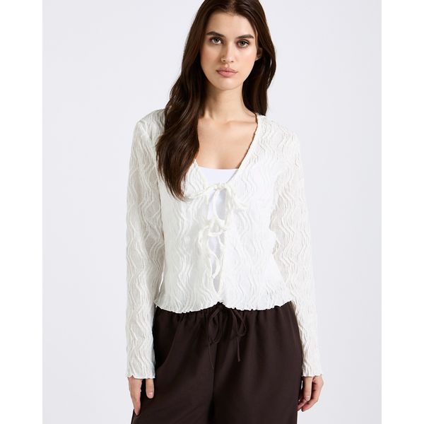 Savida Texture Tie Top