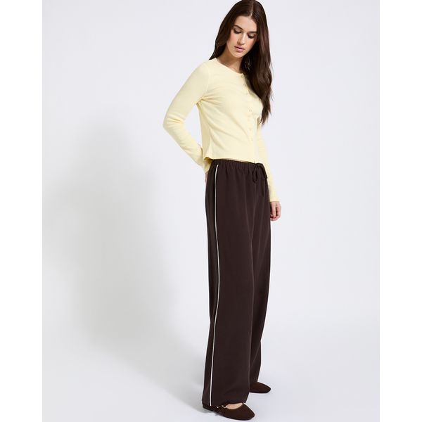 Savida Side Stripe Wide Leg Trousers