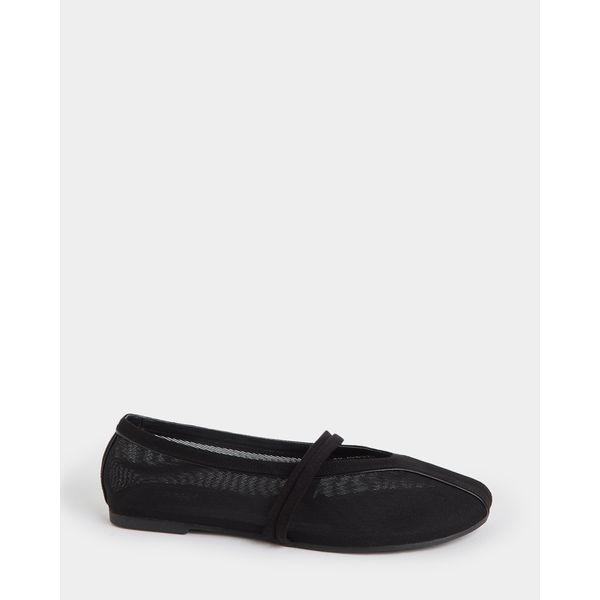 Mesh Sporty Ballerina Pumps
