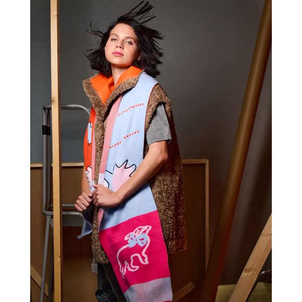 Joanne Hynes Scribble Lamb Knit Scarf