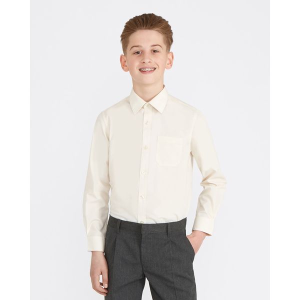 Long-Sleeved Non-Iron Shirt - Pack of 3 (4-16 Years)