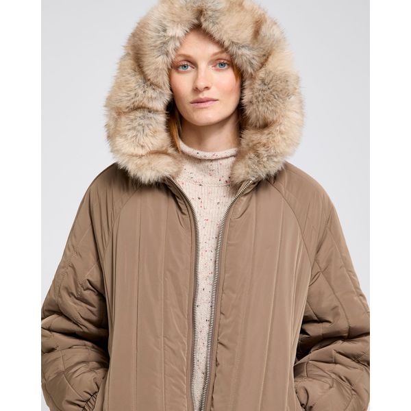 Carolyn Donnelly The Edit Fur Trim Jacket