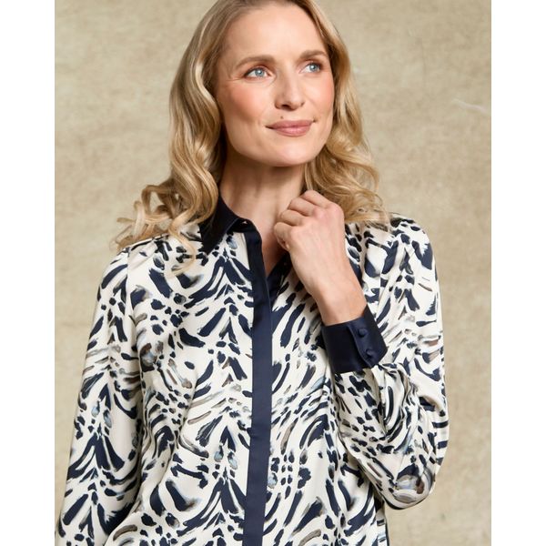 Paul Costelloe Living Studio Wave Print Blouse