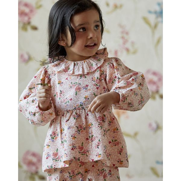 Leigh Tucker Willow Heidi Printed Crinkle Set (12 Months-4 Years)