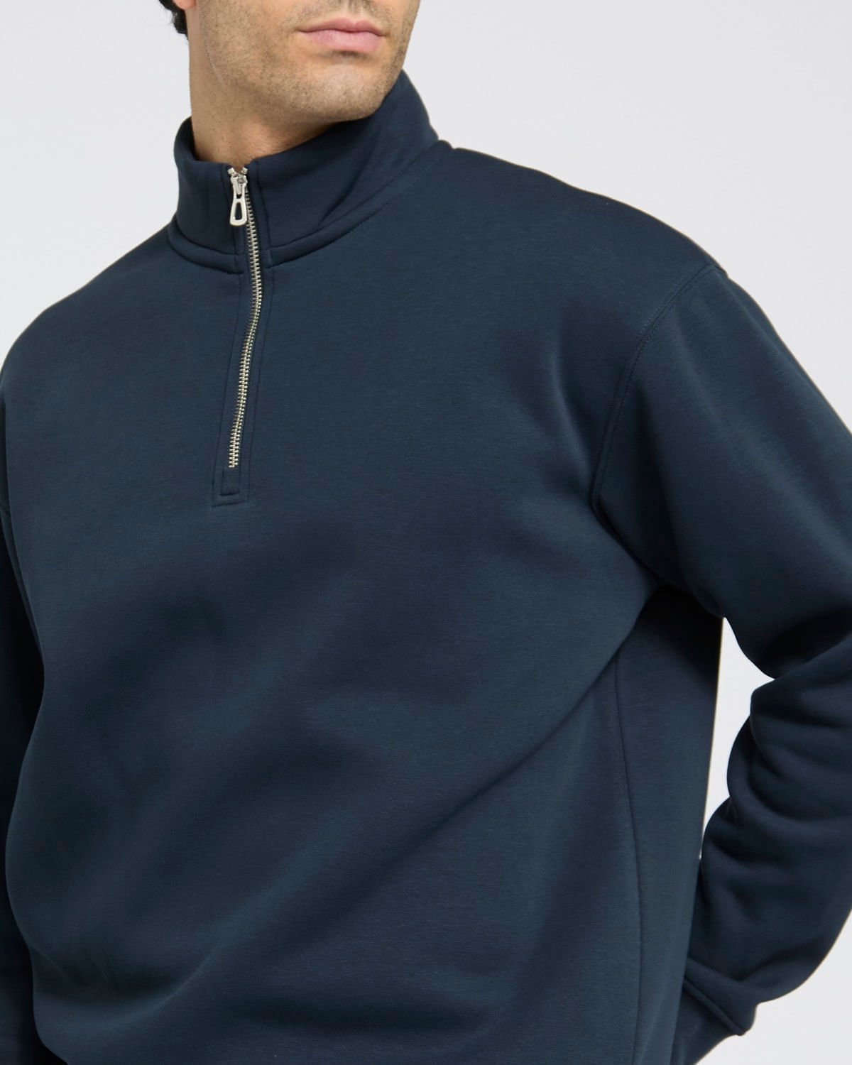 Sweat Polaire Homme Dunnes Stores - Taille S, Bleu, Fermeture 1/4 Zip - Occasion Très Bon état