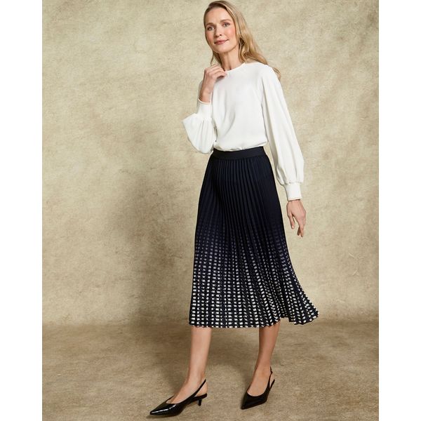 Paul Costelloe Living Studio Navy Ombre Skirt