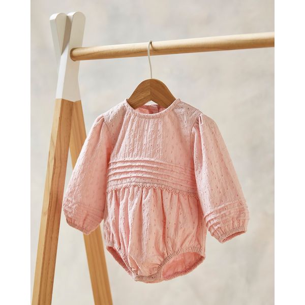 Leigh Tucker Willow Clemi Lace Romper (Newborn-12 Months)
