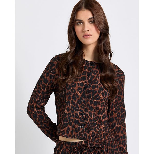 Savida Leopard Texture Top