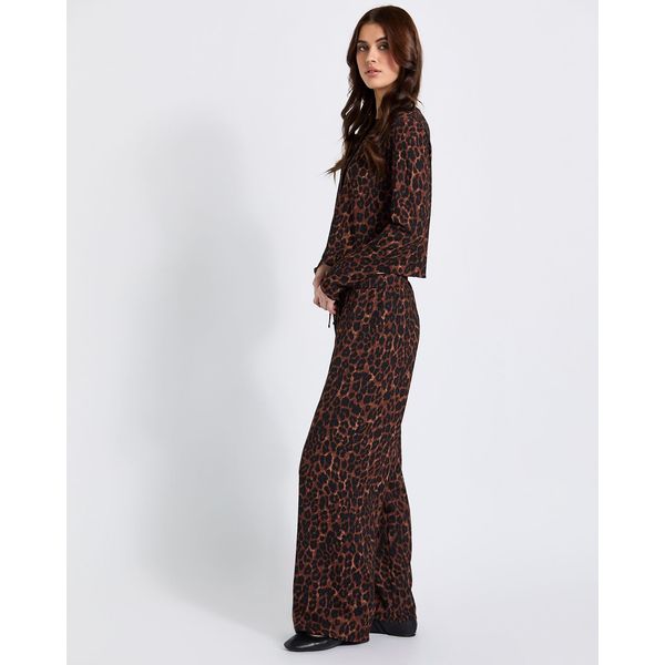 Savida Leopard Texture Trousers