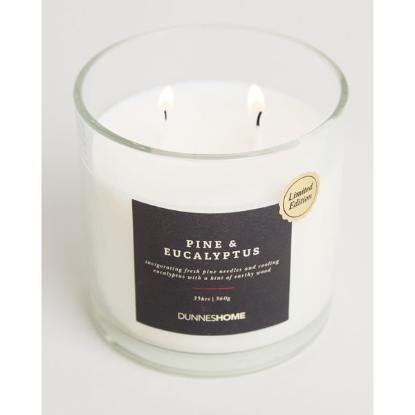 Pine & Eucalyptus Two-Wick Scented Candle