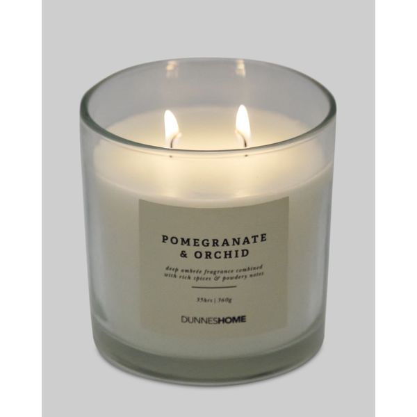 Pomegranate And Orchid Two-Wick Scented Candle