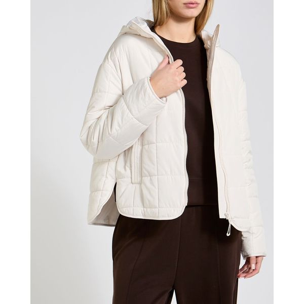Square Quilted Hooded Jacket