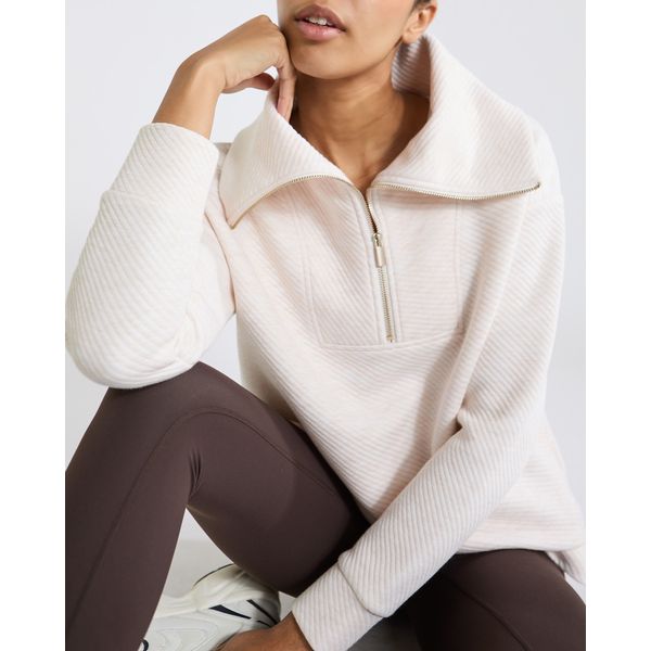 Longline Jacquard Sweatshirt