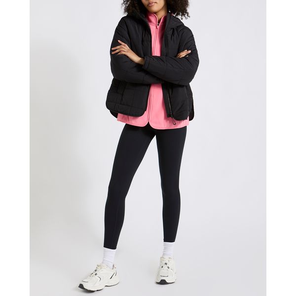 Square Quilted Hooded Jacket