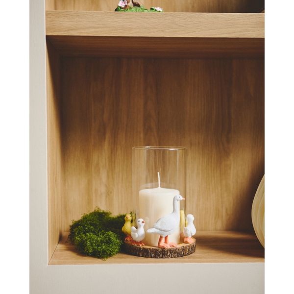 Easter Duck And Chick Candle Holder