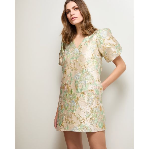 Gallery Lena Jacquard Mini Dress