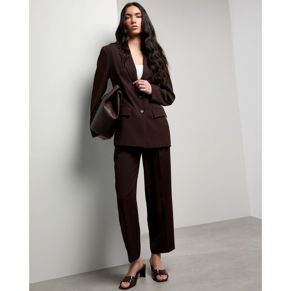 Crepe Slim Leg Suit Trousers