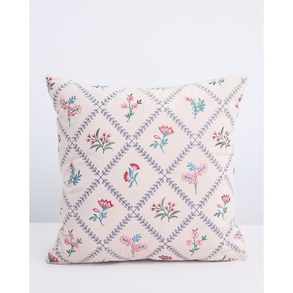 Carolyn Donnelly Eclectic Diamond Flower Cushion