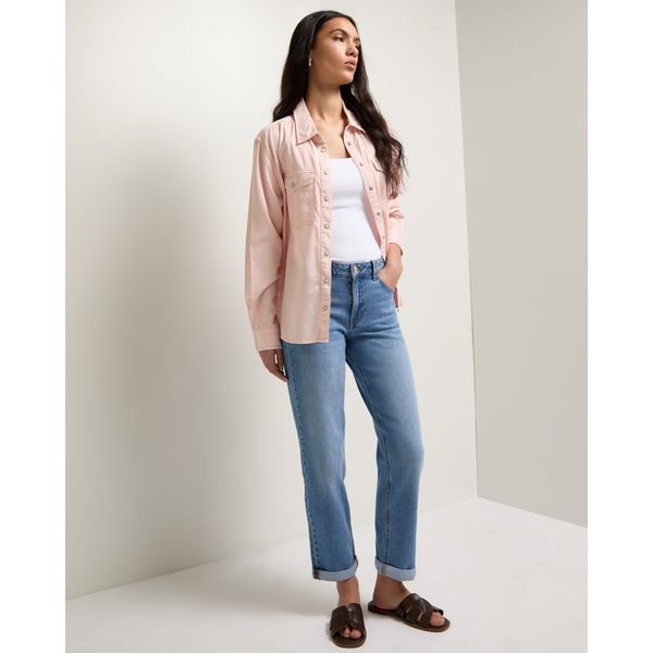 Mid-Rise Boyfriend Jeans