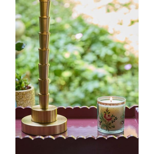 Carolyn Donnelly Eclectic Bergamot, Rose & Leather Decal Candle