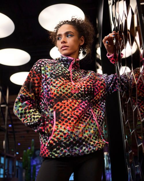 Helen Steele Printed Microfleece Half Zip