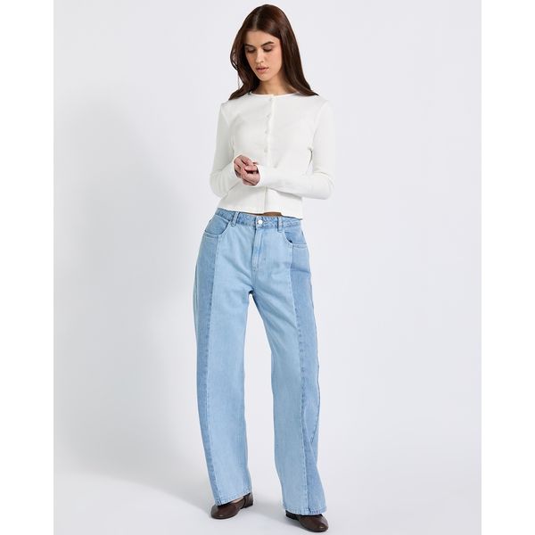 Savida Contrast Panel Jeans
