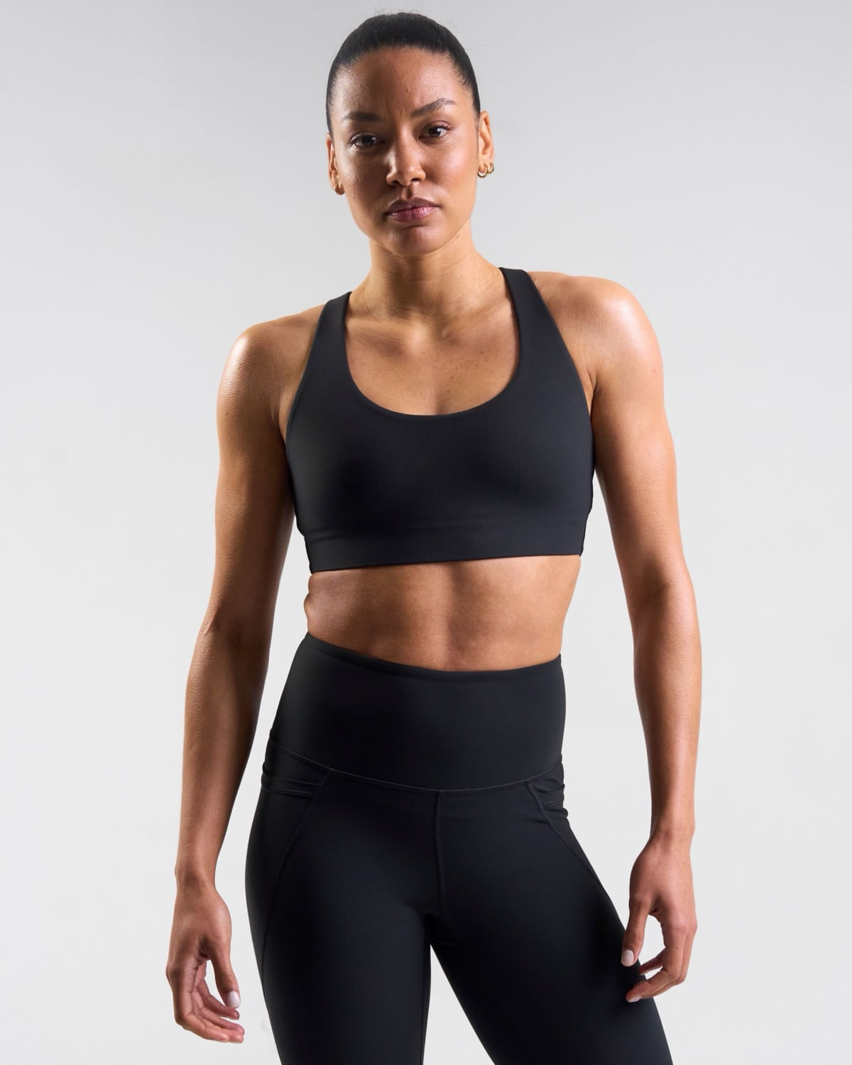 POWERCUT Sculpt Medium Support Sports Bra Black - Dunnes Stores