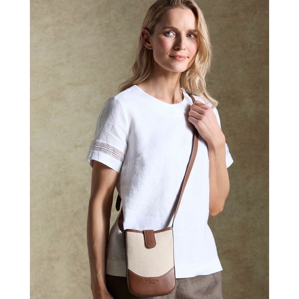 Paul Costelloe Living Studio Toffee Canvas Pouch