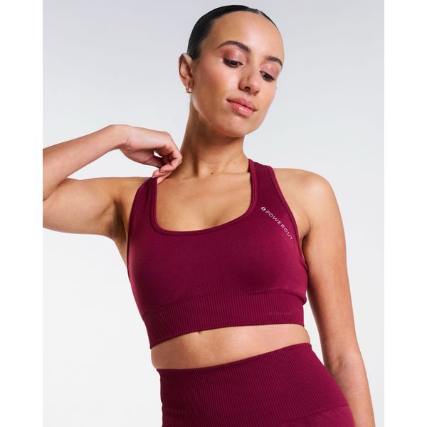 Powercut SOLID Seamless Cherry Lacquer Sports Bra