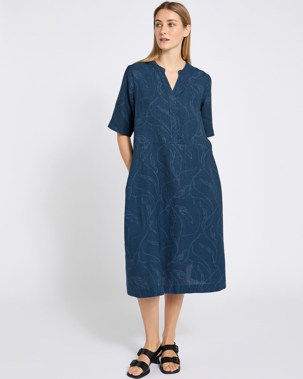 chinese dress ladies The Linen Pleated Short by Donni