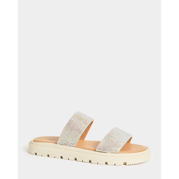 Diamanté Strap Mules