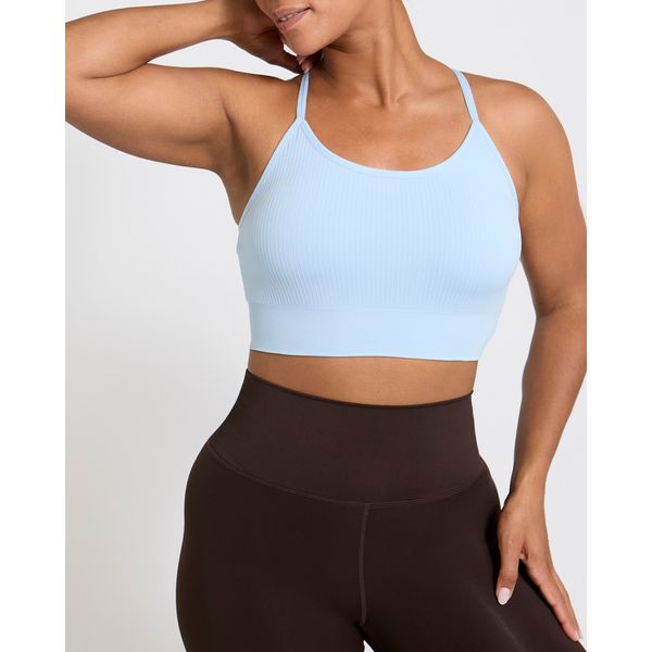 Strappy Rib Sports Bra