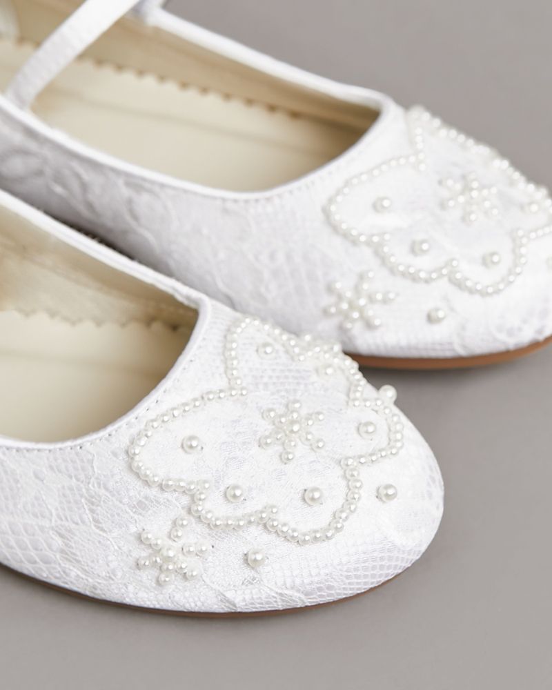Paul Costelloe Living Lace Ballerina Shoe (Size 124) Dunnes Stores