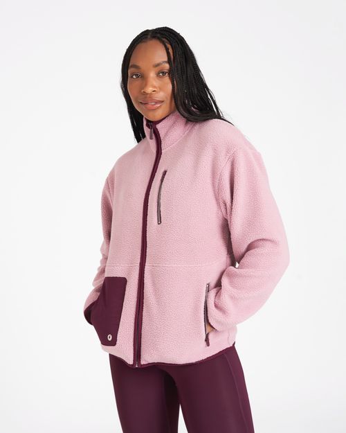 Powercut Outsider Full Zip Fleece In Elderberry