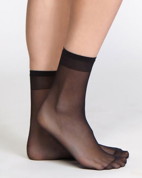 15 Denier Sheer Matt Ankle Highs - Pack Of 5